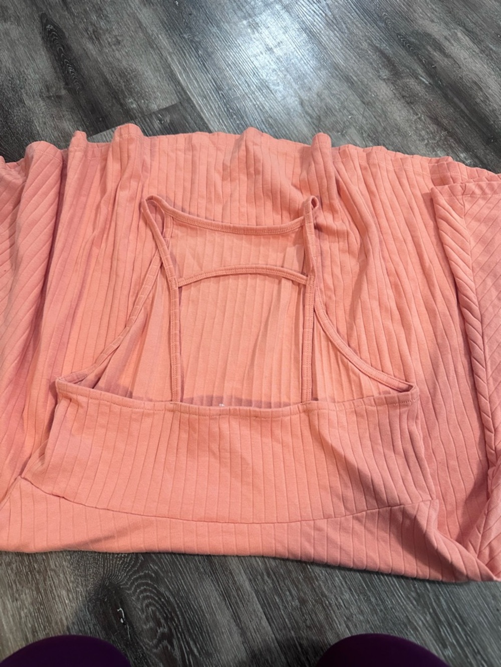 Forever 21 Coral Ribbed Tank Dress - Picture 3 of 4